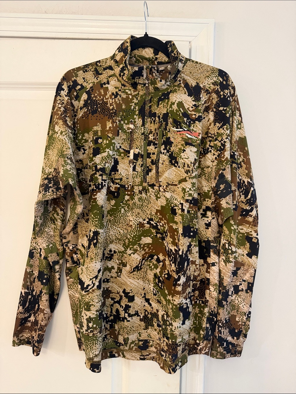 Men's Camouflage Hunting Half-Zip Jacket - Green/Brown NWOT size Large